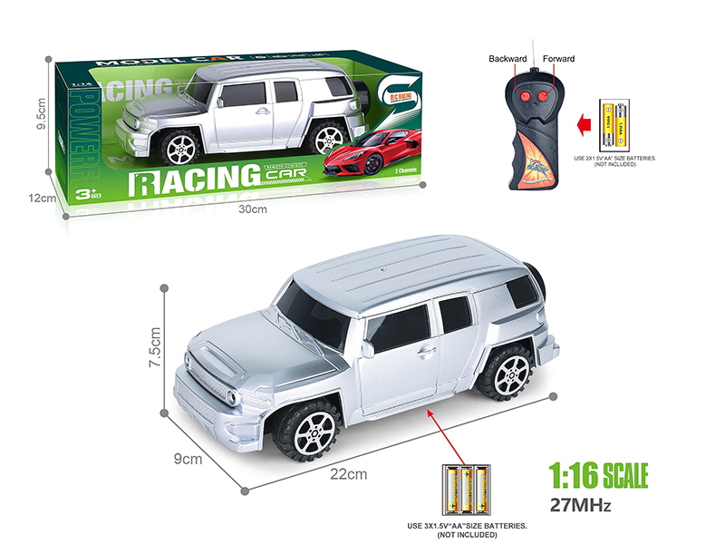 27Mhz 1:16 2-Channel Remote Control Spray-Painted Toyota Cruiser Simulation Car(Not Included Batteries)