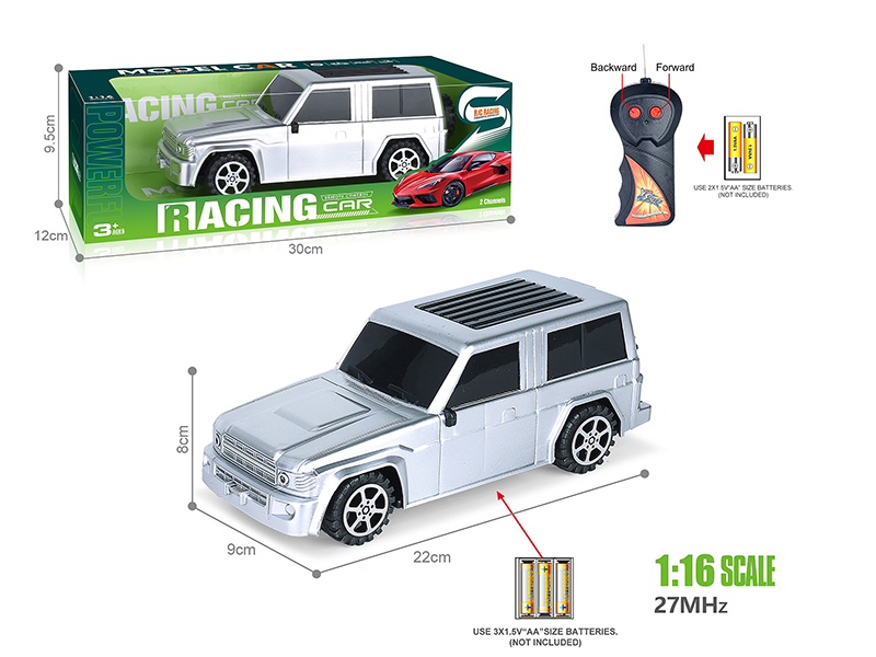 27Mhz 1:16 2-Channel Remote Control Spray-Painted Wrangler Simulation Car(Not Included Batteries)