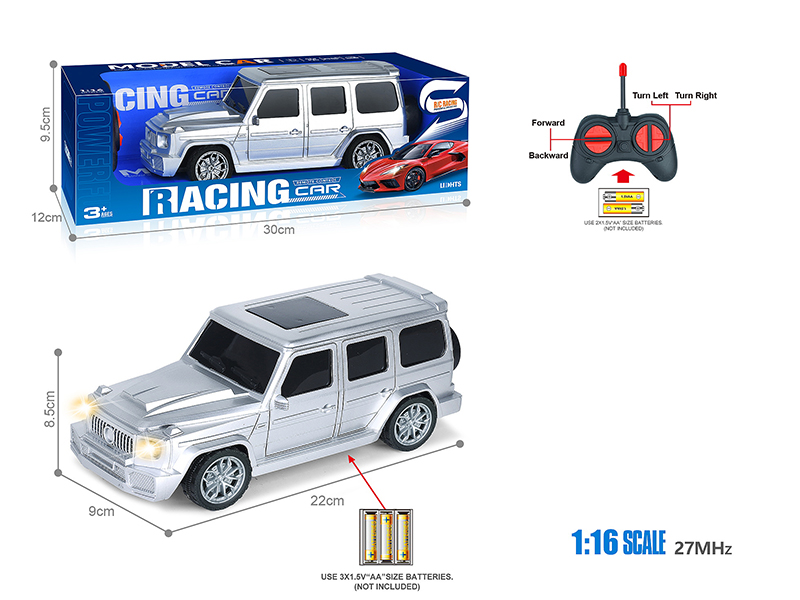 27Mhz 1:16 4-Channel Remote Control Spray-Painted Mercedes-Benz Grand G Simulation Car With Headlight(Not Included Batteries)