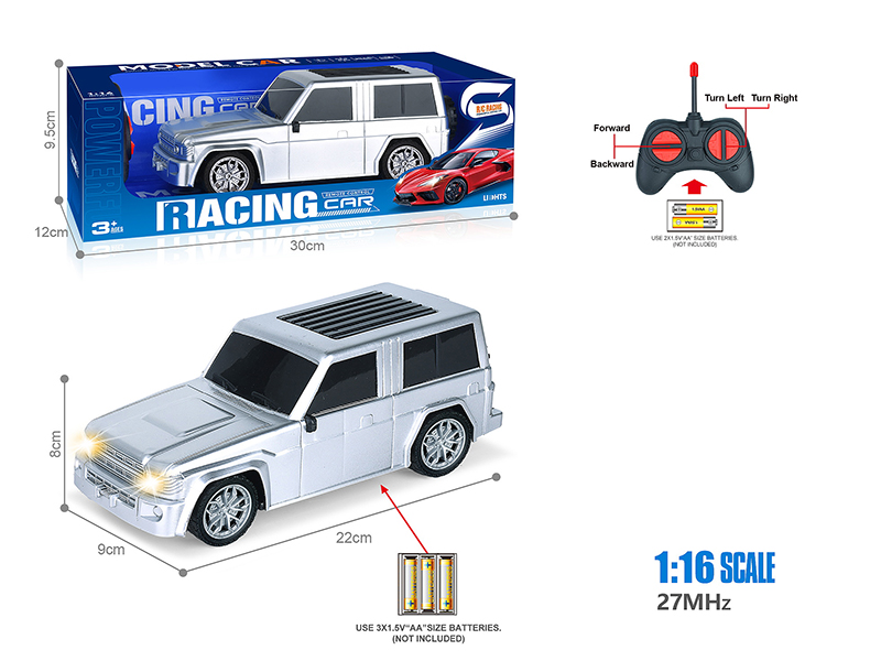 27Mhz 1:16 4-Channel Remote Control Spray-Painted Wrangler Simulation Car With Headlight(Not Included Batteries)