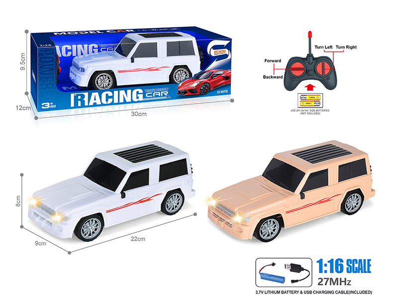 27Mhz 1:16 4-Channel Remote Control Wrangler Simulation Car With Headlight(Included Batteries)