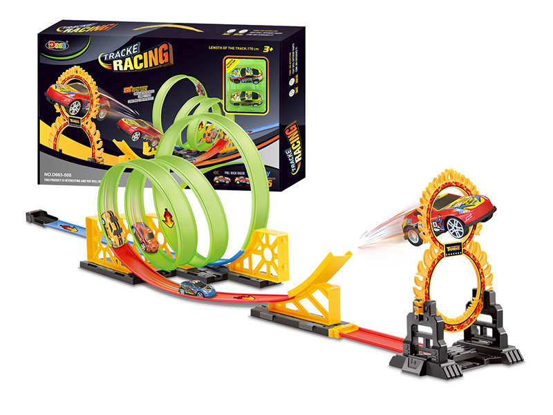 Pull Back Alloy Car Track Set 25pcs