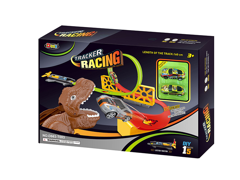 Ejection Dinosaur Track Alloy Cars Set