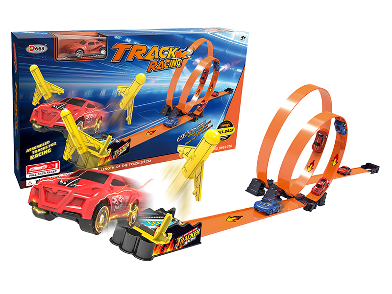 Super Speed Track Racing (Pull Back Cars)