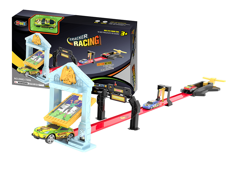 Ejection Track Slide Alloy Car Set
