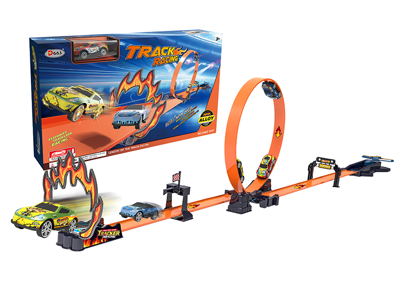 Ejection Track Slide Alloy Car Set