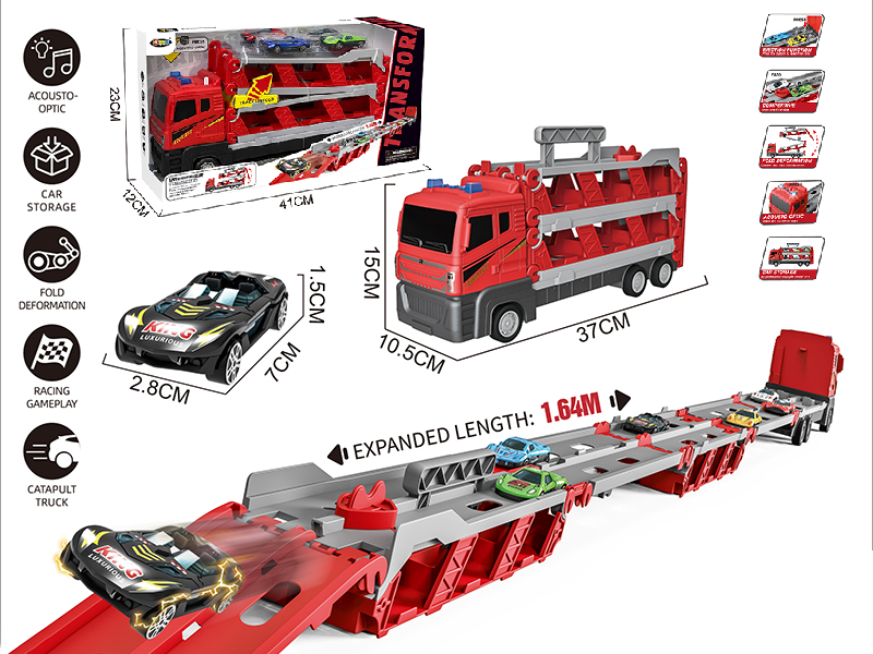 Transformable Catapult Truck - Red
