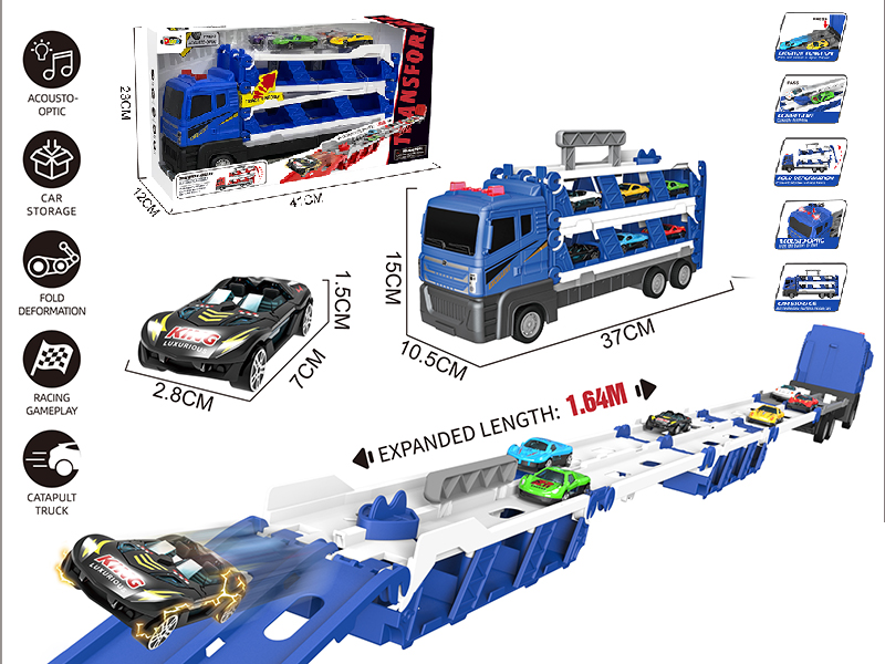 Transformable Catapult Truck - Blue