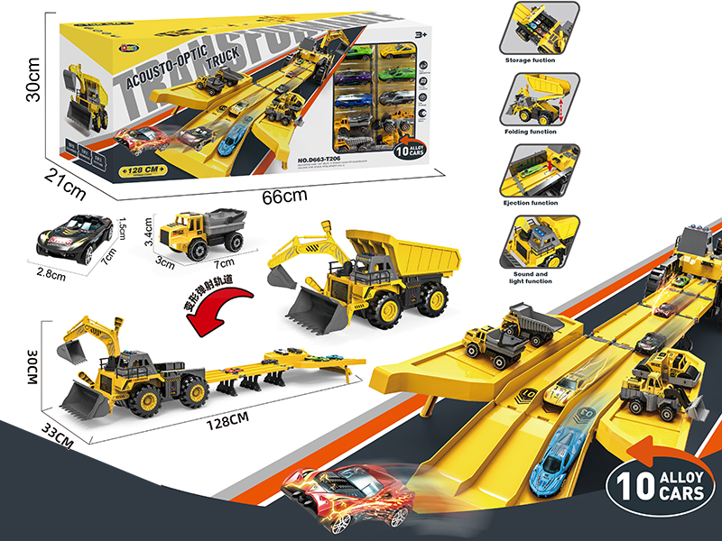 3 In 1 Transformable Catapult Engineering Truck