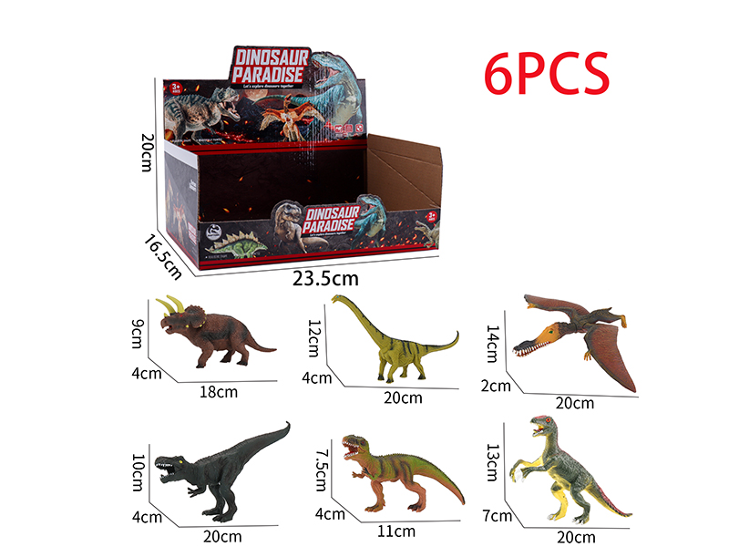 6 Dinosaur Models