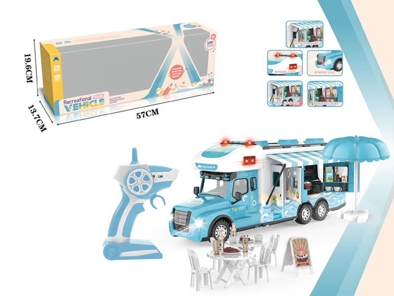 2.4G R/C Sky Blue Motor Home