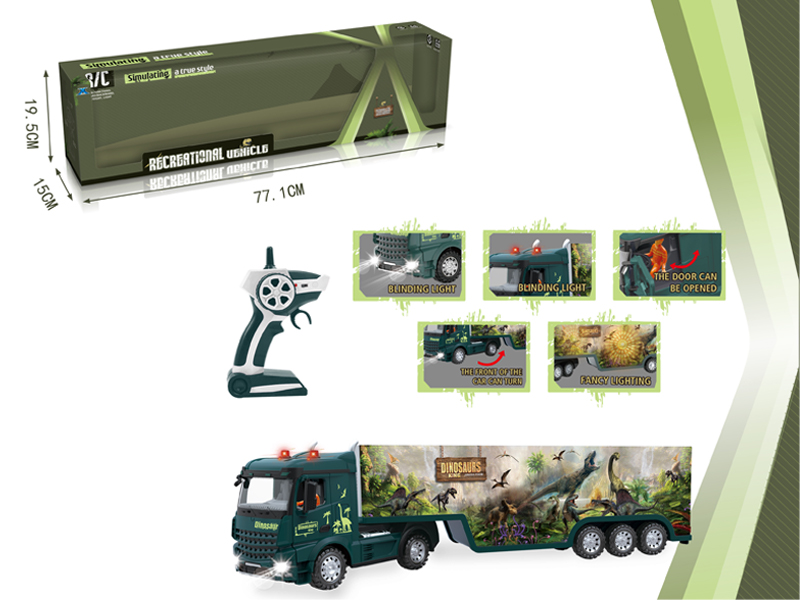 2.4G R/C Short Towing Dinosaur Container Truck