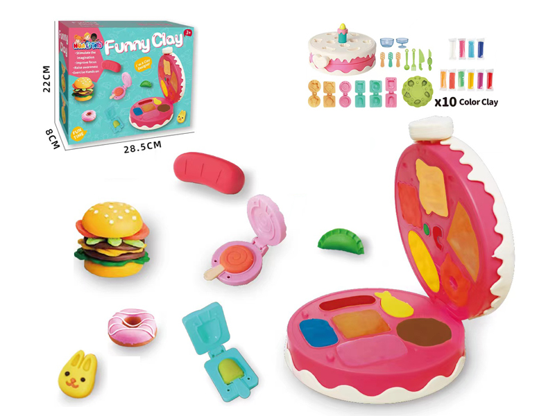 Cake Colored Clay Toy