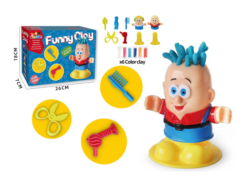 Haircut Colored Clay Toy