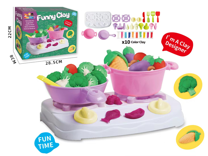 Tableware Colored Clay Toy