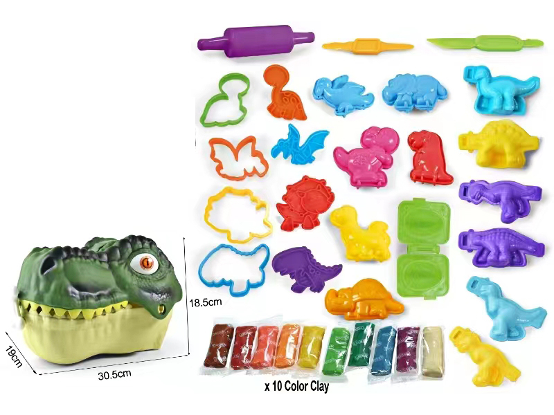 Dinosaur Colored Clay Toy