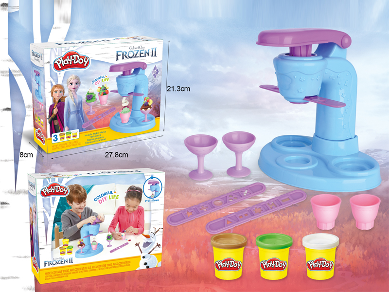 Ice Cream Colored Clay Toy