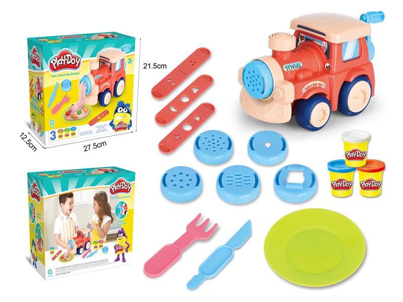 Train Pasta Maker Colored Clay Toy