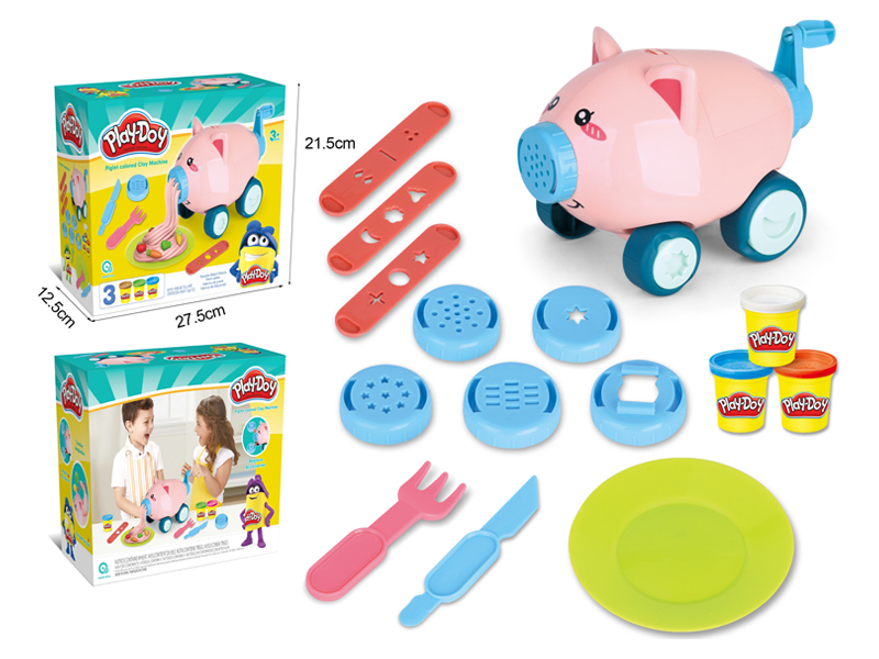 Pig Pasta Maker Colored Clay Toy