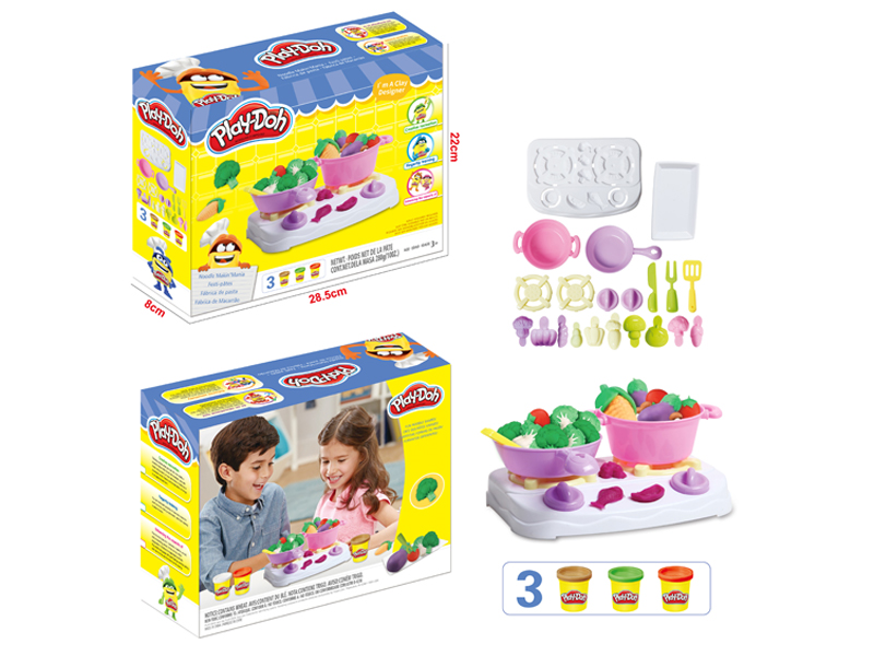 Tableware Colored Clay Toy