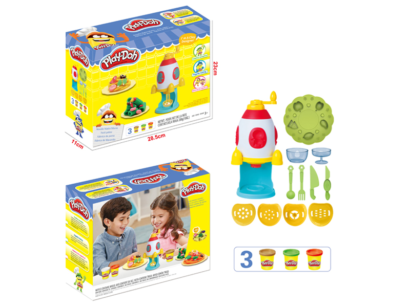 Rocket Noodle Machine Colored Clay Toy