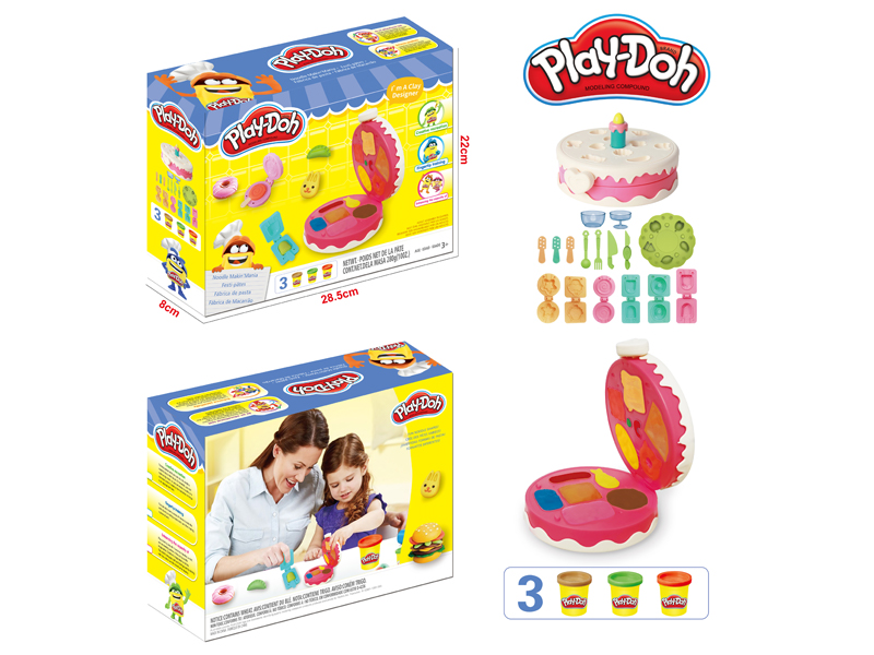 Cake Colored Clay Toy