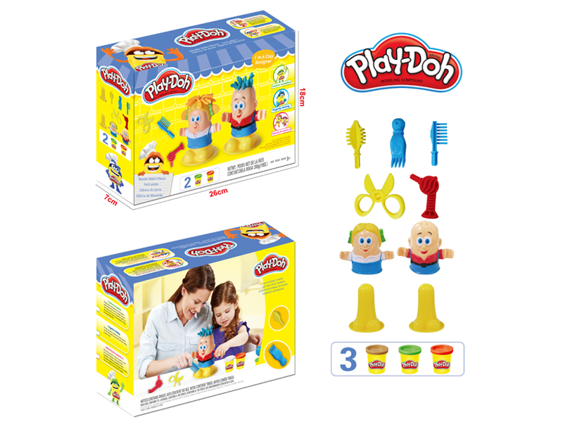 Haircut Colored Clay Toy