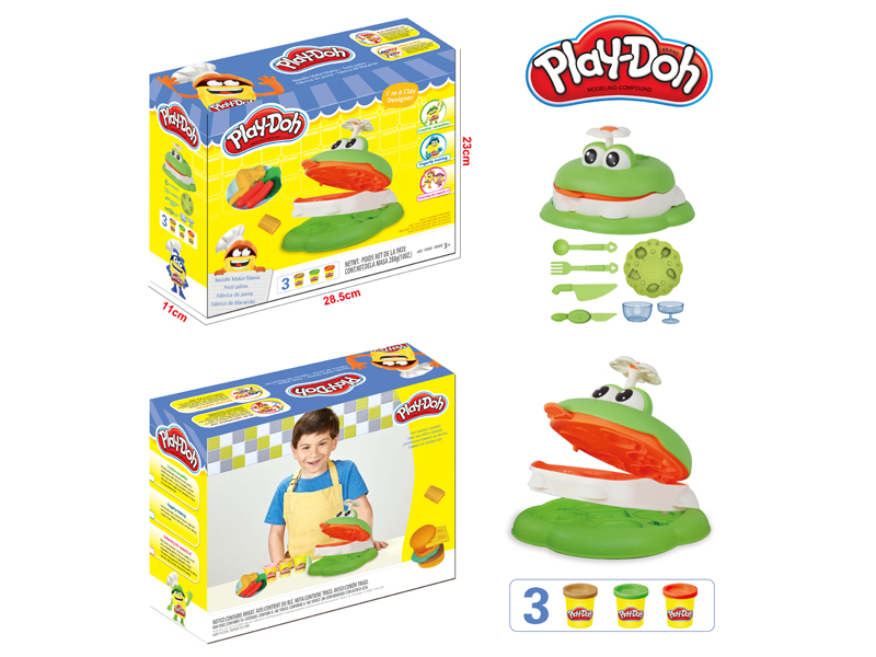 Frog Hamburger Machine Colored Clay Toy