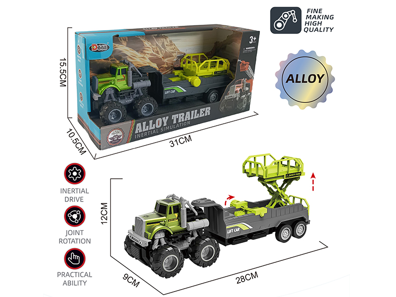 Alloy American Style Trailer City Series Lift Truck(Friction)