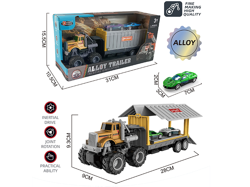 Inertia Transformable Alloy Container Truck