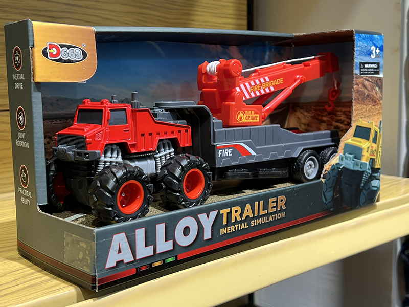Alloy Trailer Fire Brigade Series Wrecker(Friction)