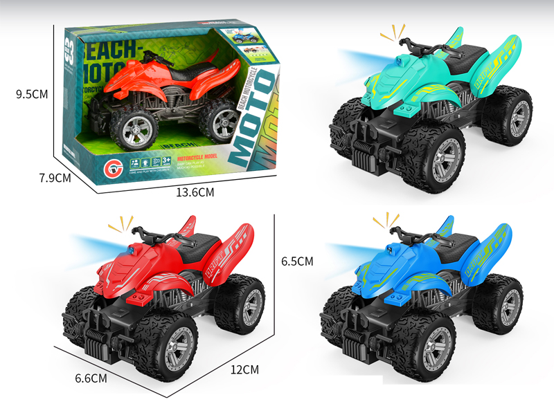 Friction Simulated Beach Motorcycle With Light And Sound