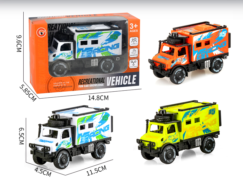 Friction Single Row Unimog Racing Car