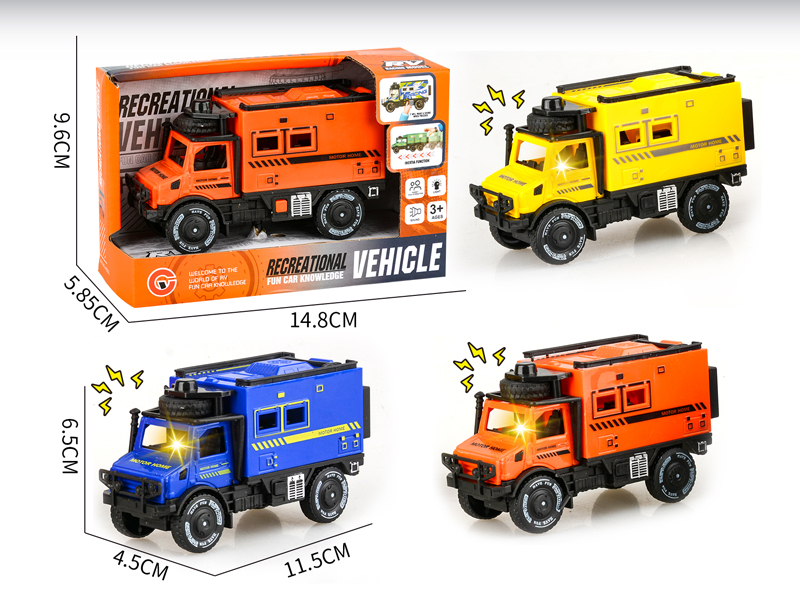 Friction Single Row Unimog Motor Home With Light And Sound