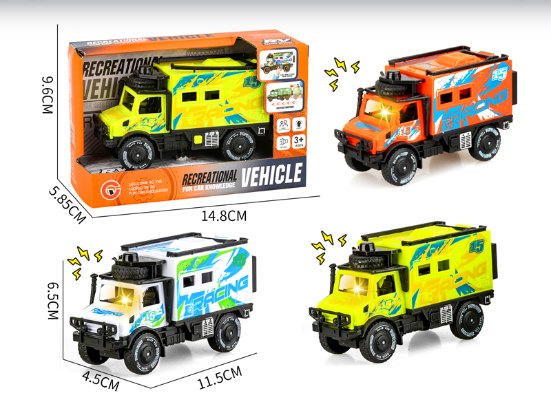 Friction Single Row Unimog Racing Car With Light And Sound