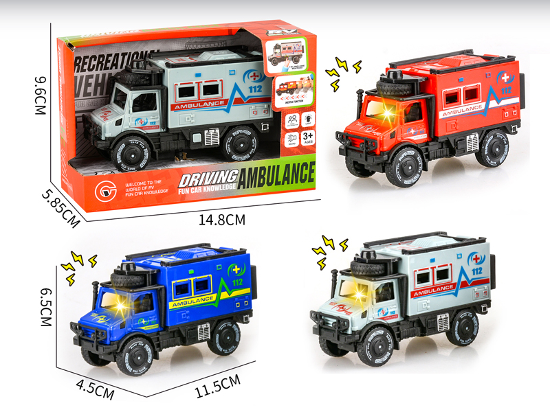 Friction Single Row Unimog Ambulance With Light And Sound