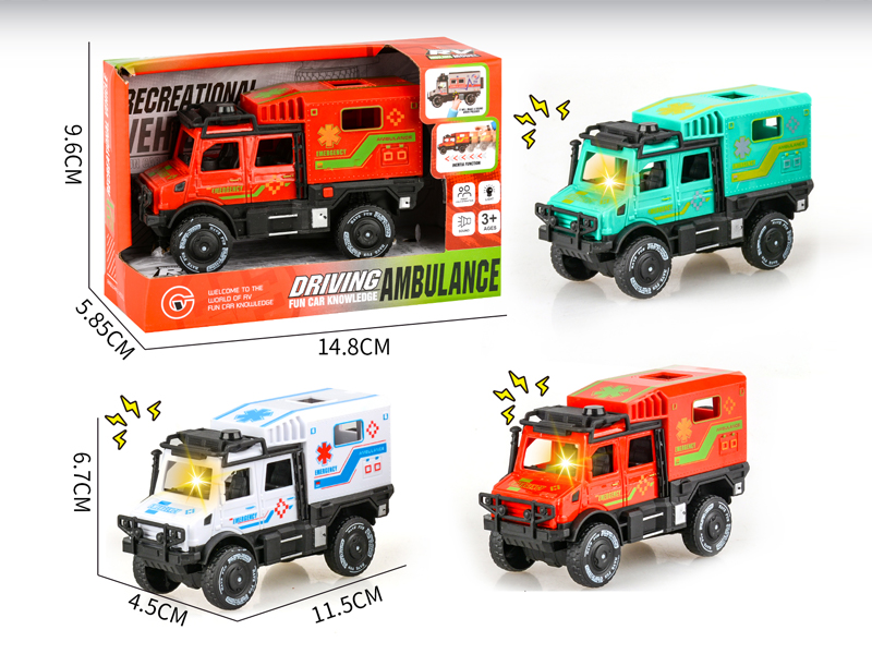 Friction Double Row Unimog Ambulance With Light And Sound