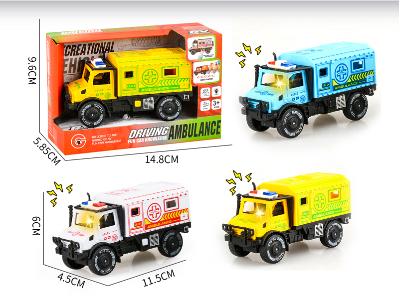 Friction Single Row Unimog Ambulance With Light And Sound