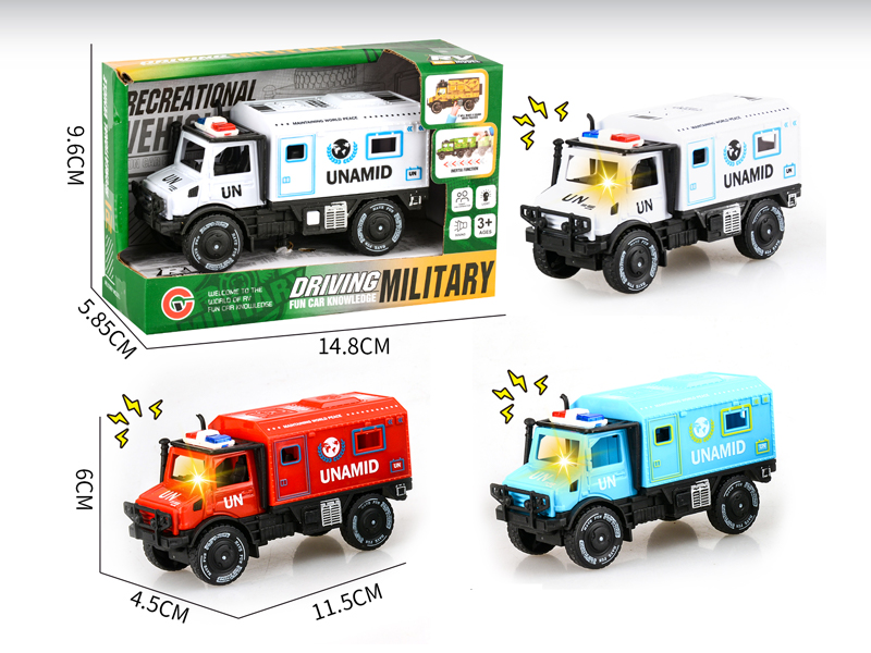 Friction Single Row Unimog Peacekeeping Vehicle With Light And Sound