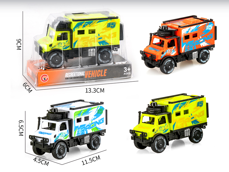 Friction Single Row Unimog Racing Car