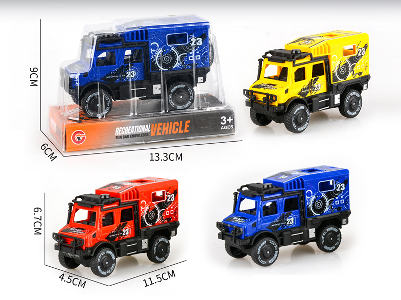 Friction Double Row Unimog Racing Car