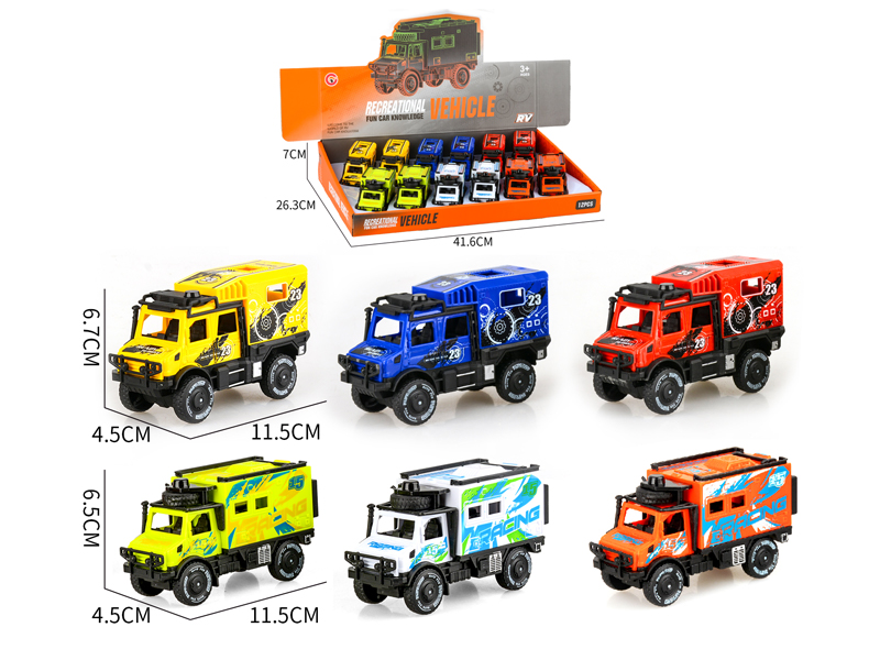 Friction Unimog Racing Car 12PCS