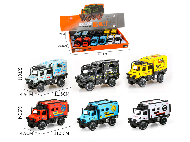 Friction Unimog Police Car 12PCS