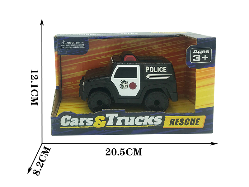 Slide Police Car With Sound And Lights