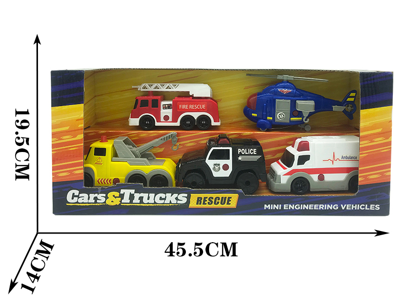 Slide Cars Set With Sound And Lights