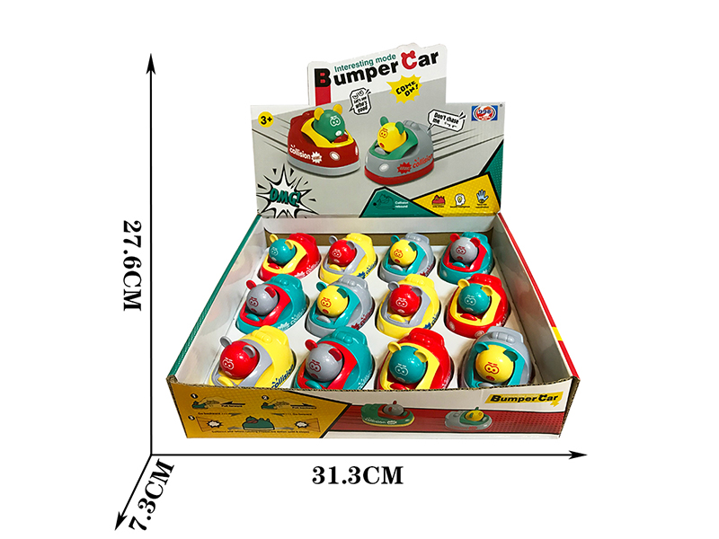 Crash Double Pull Back Bumper Cars 12pcs
