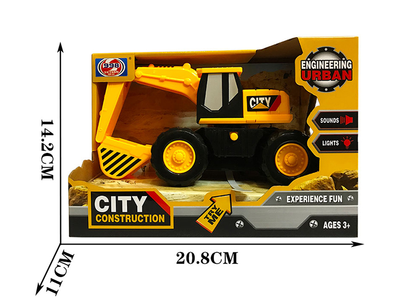 Friction Engineering Truck With Lights And Music(Excavator)