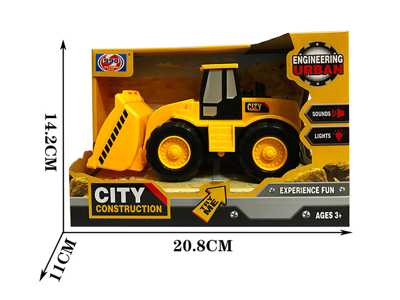 Friction Engineering Truck With Lights And Music(Shovel Car)
