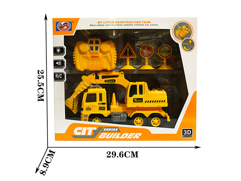 2-Channel Remote Control Excavator With 3D Lights And Music