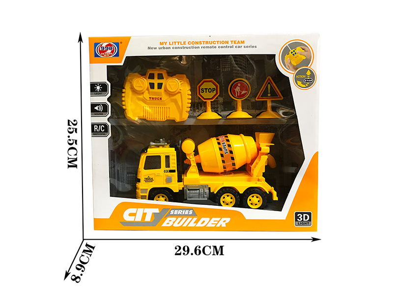 2-Channel Remote Control Concrete Mixer With 3D Lights And Music